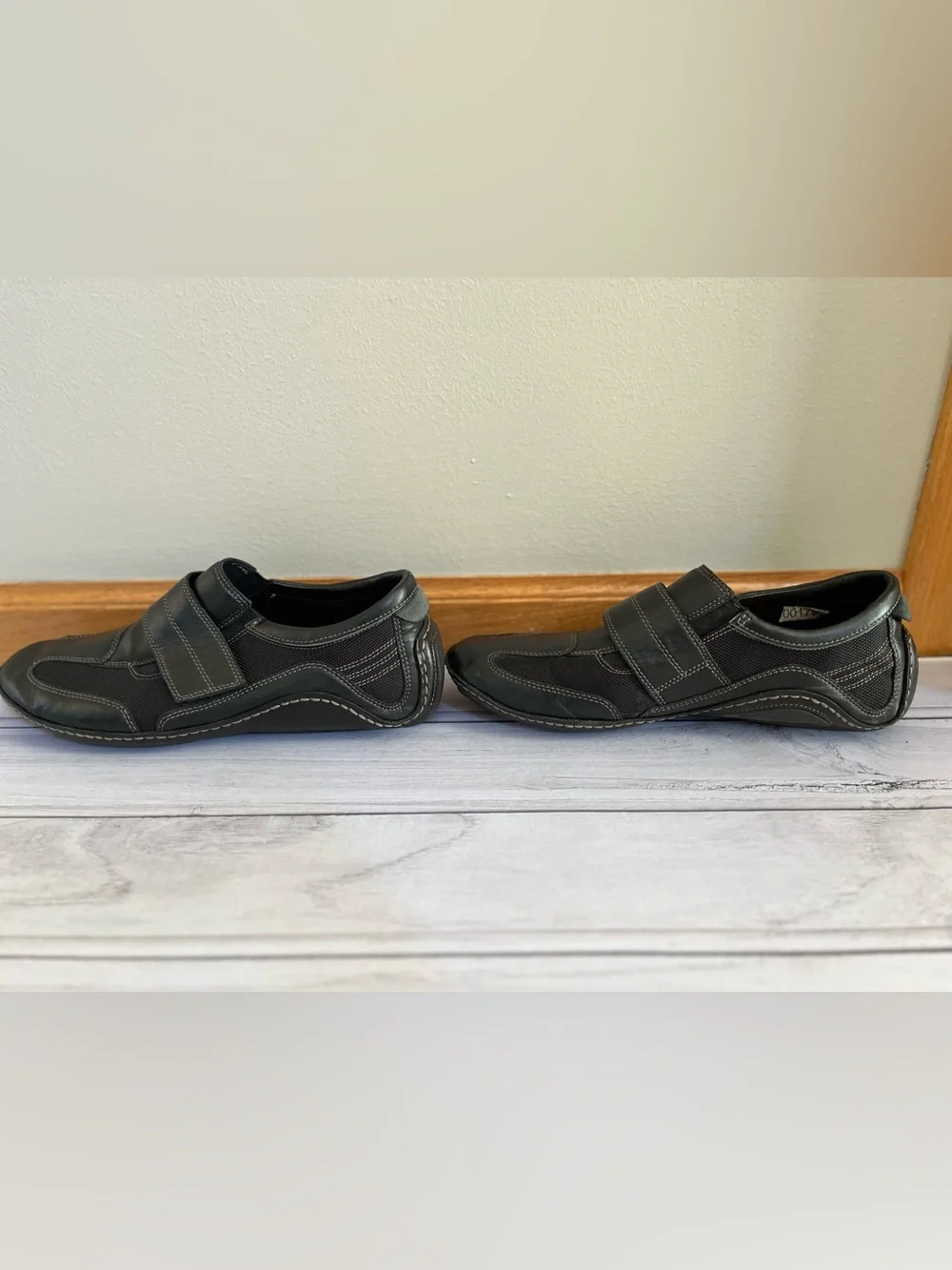 Cole Haan Nike Air collaboration series G slip on black leather loafer shoe. 9.5